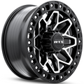RTX Wheels - Zion - Black - Gloss Black Machined - 20" x 9", 20 Offset, 8x170 (Bolt pattern), 125.00mm HUB