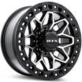 RTX Wheels - Zion - Black - Gloss Black Machined - 20" x 9", 20 Offset, 8x165.1 (Bolt pattern), 125.00mm HUB
