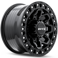 RTX Wheels - Zion - Black - Gloss Black Milled Rivets - 20" x 9", 20 Offset, 8x180 (Bolt pattern), 125.0mm HUB