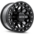 RTX Wheels - Zion - Black - Gloss Black Milled Rivets - 17" x 9", 20 Offset, 8x180 (Bolt pattern), 125.0mm HUB