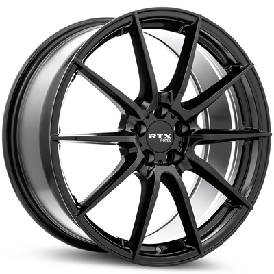 RTX Wheels - RS03 - Black - Gloss Black - 19" x 8.5", 40 Offset, 5x114.3 (Bolt pattern), 67.10mm HUB