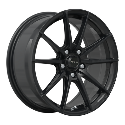RTX Wheels - SL01 - Black - Gloss Black - 16" x 7", 40 Offset, 5x114.3 (Bolt Pattern), 73.1mm HUB