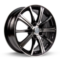 RTX Wheels - Spark - Black - Black Machined - 14" x 5.5", 38 Offset, 4x100 (Bolt Pattern), 73.1mm HUB