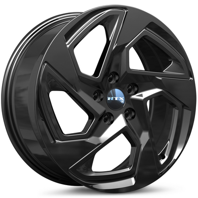 RTX Wheels - SU-01 - Black - Gloss Black - 17" x 7", 55 Offset, 5x114.3 (Bolt pattern), 56.10mm HUB