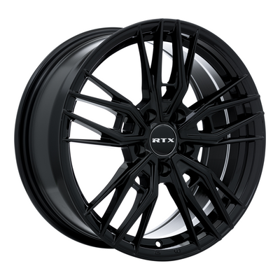 RTX Wheels - Scepter - Black - Gloss Black - 18" x 8", 40 Offset, 5x114.3 (Bolt pattern), 73.1mm HUB