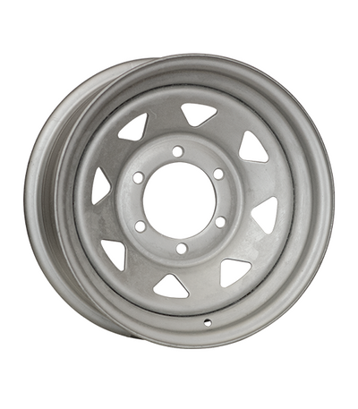 Ceco Wheels - 8-Spoke - Silver - Dacromet - 16" x 6", 0 Offset, 6x139.7 (Bolt Pattern), 108mm HUB