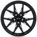 RTX Wheels - Slick - Black - Gloss Black - 18" x 8.5", 38 Offset, 5x114.3 (Bolt Pattern), 73.1mm HUB