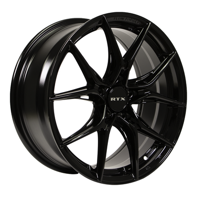 RTX Wheels - Slick - Black - Gloss Black - 16" x 7", 40 Offset, 5x114.3 (Bolt Pattern), 73.1mm HUB