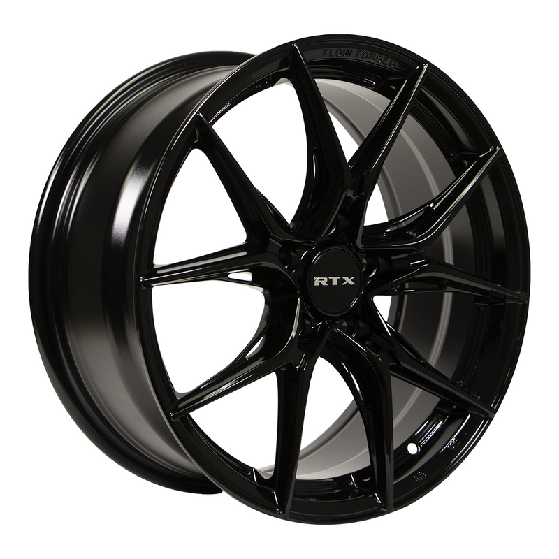 RTX Wheels - Slick - Black - Gloss Black - 16" x 7", 40 Offset, 5x114.3 (Bolt Pattern), 73.1mm HUB