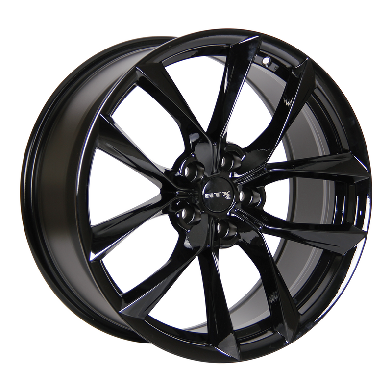 RTX Wheels - Spider - Black - Gloss Black - 20" x 8.5", 35 Offset, 5x114.3 (Bolt Pattern), 64.1mm HUB