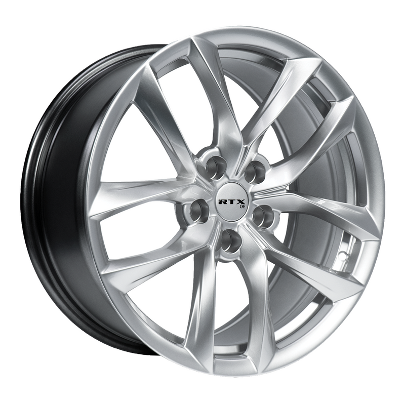 RTX Wheels - Spider - Silver - Hyper Silver - 19" x 8.5", 35 Offset, 5x114.3 (Bolt Pattern), 64.1mm HUB