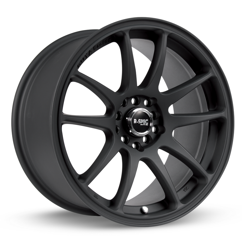 RTX Wheels - Stag - Black - Matte Black - 18" x 9.5", 40 Offset, 5x100/114.3 (Bolt Pattern), 73.1mm HUB