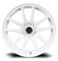 RTX Wheels - Stag - White - Satin White - 17" x 8", 35 Offset, 5x100/114.3 (Bolt Pattern), 73.1mm HUB