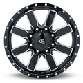 RTX Wheels - Steppe - Black - Black Machined - 18" x 9", 10 Offset, 6x139.7 (Bolt Pattern), 78.1mm HUB