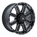 RTX Wheels - Steppe - Black - Black Machined - 20" x 9", 10 Offset, 6x139.7 (Bolt Pattern), 78.1mm HUB