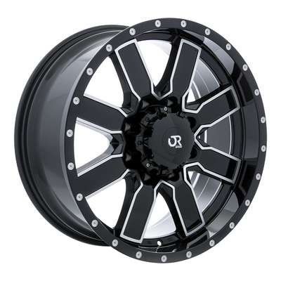 RTX Wheels - Steppe - Black - Black Machined - 20" x 9", 10 Offset, 6x139.7 (Bolt Pattern), 78.1mm HUB