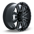 RTX Wheels - Steppe - Black - Black Machined - 20" x 9", 10 Offset, 6x135 (Bolt Pattern), 87.1mm HUB