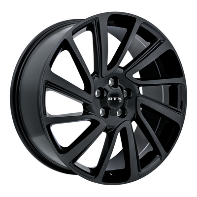 RTX Wheels - Sterling - Black - Satin Black - 20" x 8.5", 45 Offset, 5x108 (Bolt Pattern), 63.4mm HUB