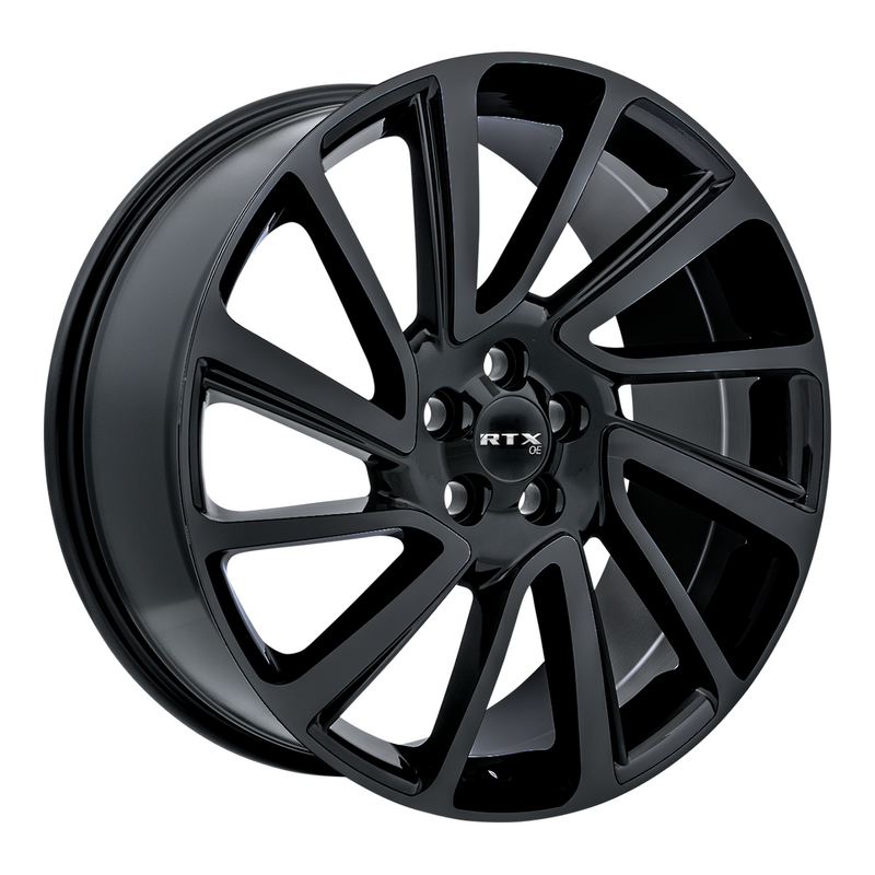 RTX Wheels - Sterling - Black - Satin Black - 20" x 8.5", 45 Offset, 5x108 (Bolt Pattern), 63.4mm HUB