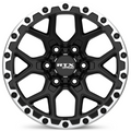 RTX Wheels - Storm - Black - Black Machined - 17" x 8.5", 20 Offset, 6x139.7 (Bolt pattern), 106.1mm HUB