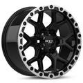 RTX Wheels - Storm - Black - Black Machined - 17" x 8.5", 20 Offset, 6x139.7 (Bolt pattern), 106.1mm HUB
