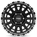 RTX Wheels - Striker - Black - Black Machined - 17" x 8.5", 10 Offset, 6x139.7 (Bolt pattern), 106.1mm HUB