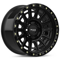 RTX Wheels - Striker - Black - Black Machined - 17" x 8.5", -10 Offset, 5x127 (Bolt pattern), 71.5mm HUB
