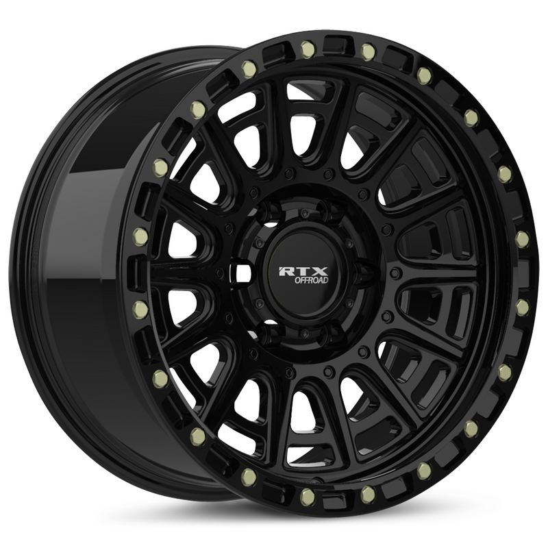 RTX Wheels - Striker - Black - Black Machined - 17" x 8.5", -10 Offset, 5x127 (Bolt pattern), 71.5mm HUB