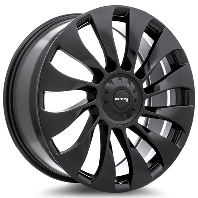 RTX Wheels - TS-02 - Black - Satin Black - 18" x 8.5", 35 Offset, 5x114.3 (Bolt pattern), 64.10mm HUB