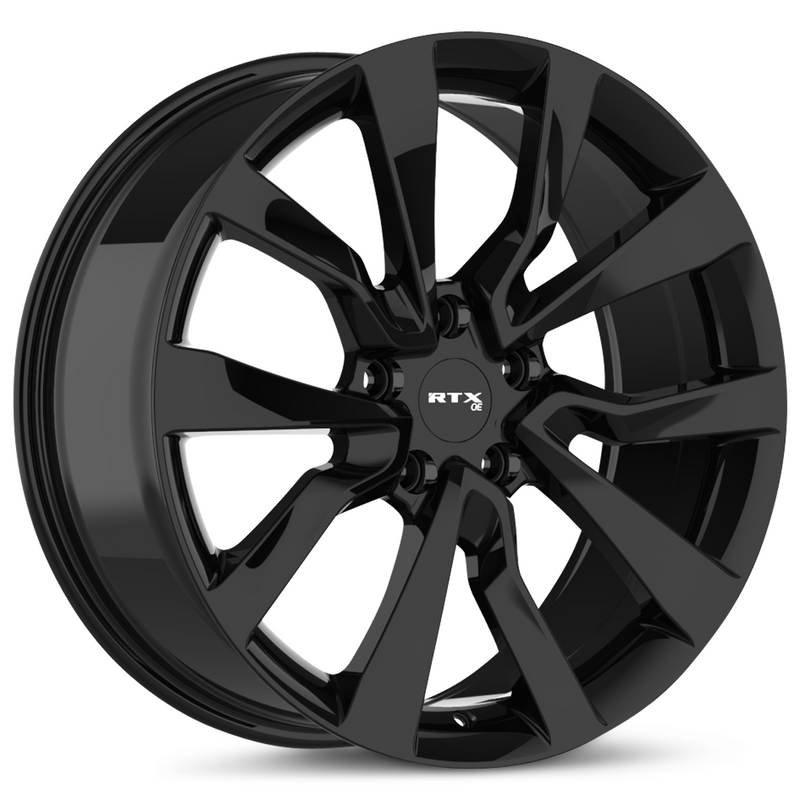 RTX Wheels - TS-04 - Black - 19" x 8.5", 35 Offset, 5x114.3 (Bolt pattern), 64.1mm HUB