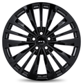 RTX Wheels - TY-02 - Black - Gloss Black - 20" x 8", 35 Offset, 5x114.3 (Bolt pattern), 60.1mm HUB