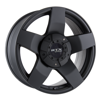 RTX Wheels - Thunder - Black - Matte Black - 17" x 8", 10 Offset, 6x135/139.7 (Bolt Pattern), 87.1mm HUB