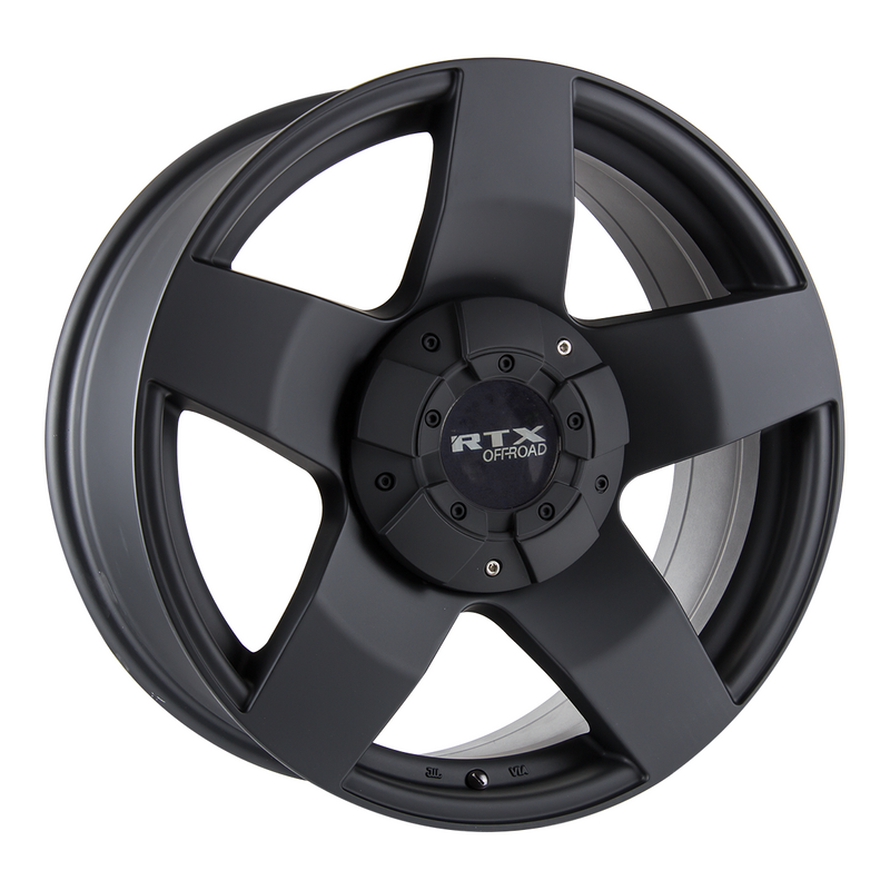 RTX Wheels - Thunder - Black - Matte Black - 17" x 8", 10 Offset, 8x180 (Bolt Pattern), 125mm HUB