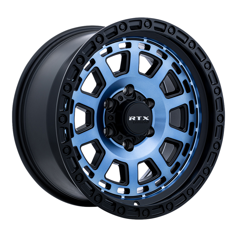 RTX Wheels - Titan - Midnight Blue with Black Lip - 18" x 9", -15 Offset, 5x127 (Bolt pattern), 71.5mm HUB