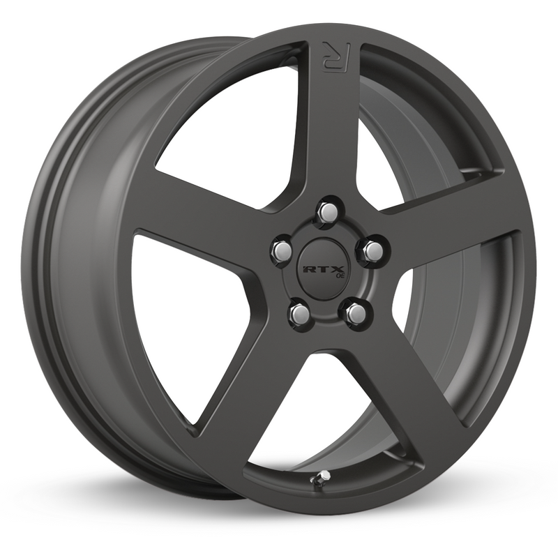 RTX Wheels - Type R - Gunmetal - Gunmetal - 18" x 7.5", 45 Offset, 5x108 (Bolt Pattern), 63.4mm HUB