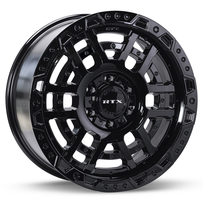 RTX Wheels - Valhalla - Black - Gloss Black - 22" x 9", 18 Offset, 6x135, 139.7 (Bolt Pattern), 106.1mm HUB