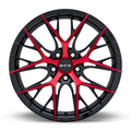 RTX Wheels - Valkyrie - Gloss Black Machined Red - 18" x 8", 40 Offset, 5x114.3 (Bolt pattern), 73.1mm HUB