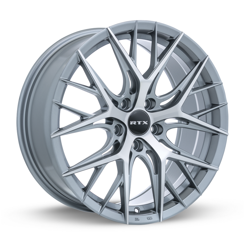 RTX Wheels - Valkyrie - Gunmetal - Lite Gunmetal Machined - 20" x 8.5", 38 Offset, 5x114.3 (Bolt Pattern), 73.1mm HUB