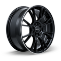RTX Wheels - Vapor - Black - Black Machined - 17" x 7.5", 40 Offset, 5x114.3 (Bolt Pattern), 73.1mm HUB