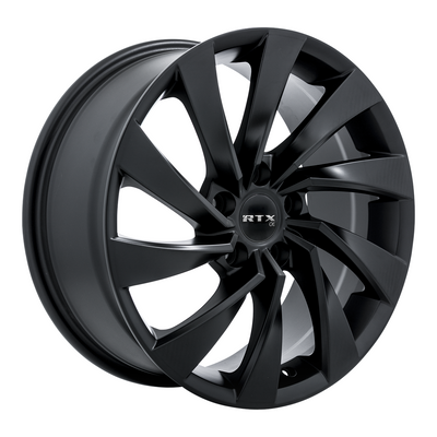 RTX Wheels - Varel - Black - Satin Black - 19" x 8", 38 Offset, 5x112 (Bolt Pattern), 57.1mm HUB