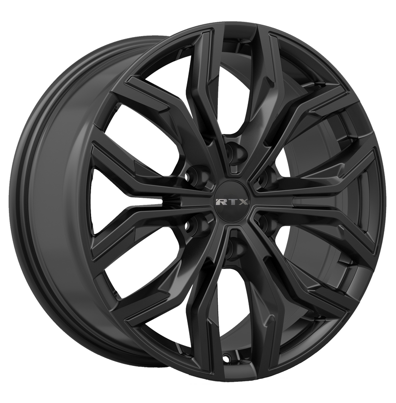 RTX Wheels - Venom 6 - Black - Gloss Black - 20" x 9", 55 Offset, 6x120 (Bolt pattern), 67.10mm HUB