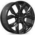 RTX Wheels - Venom - Black - Gloss Black - 20" x 8", 42 Offset, 5x114.3 (Bolt pattern), 67.10mm HUB