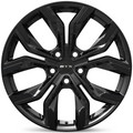 RTX Wheels - Venom - Black - Gloss Black - 17" x 7", 48 Offset, 5x114.3 (Bolt pattern), 56.10mm HUB