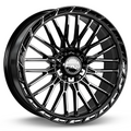 RTX Wheels - Vice - Black - Gloss Black - 22" x 9", 18 Offset, 6x135/139.7 (Bolt pattern), 106.10mm HUB