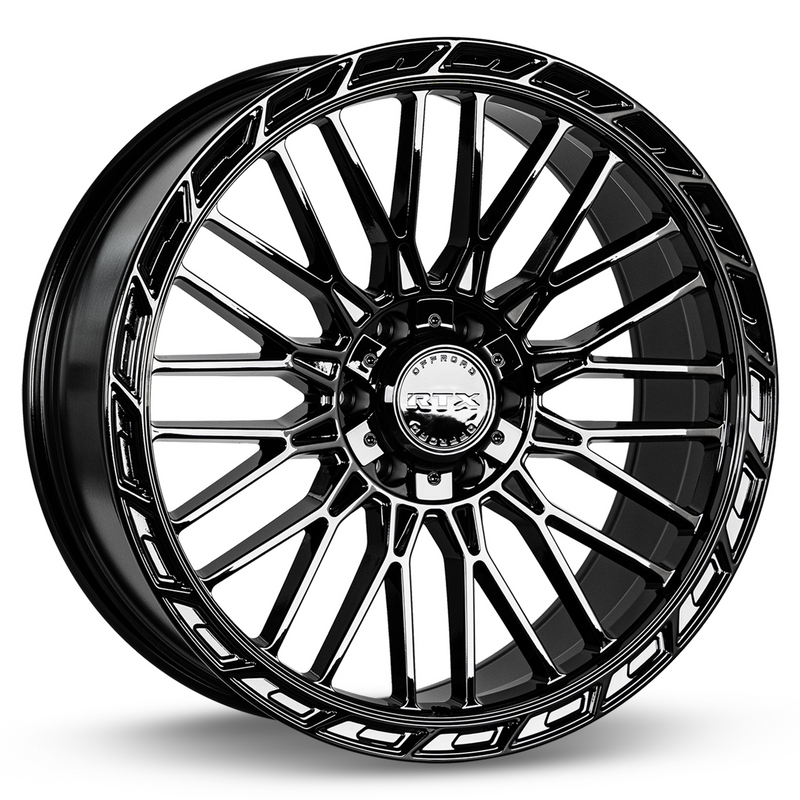RTX Wheels - Vice - Black - Gloss Black - 22" x 9", 18 Offset, 6x135/139.7 (Bolt pattern), 106.10mm HUB