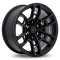 RTX Wheels - Hilux - Black - Satin Black - 17" x 8", 5 Offset, 6x139.7 (Bolt Pattern), 106.1mm HUB