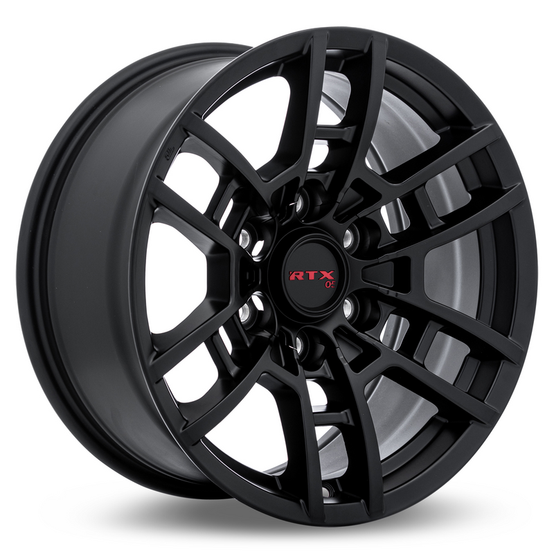 RTX Wheels - Hilux - Black - Satin Black - 17" x 8", 5 Offset, 6x139.7 (Bolt Pattern), 106.1mm HUB