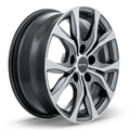 RTX Wheels - Windsor - Gunmetal - Gunmetal Machined - 18" x 7.5", 35 Offset, 5x127 (Bolt Pattern), 71.5mm HUB