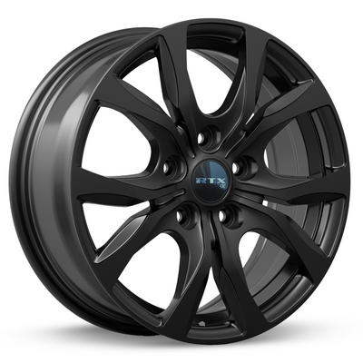 RTX Wheels - Windsor - Black - Gloss Black - 18" x 7.5", 35 Offset, 5x127 (Bolt pattern), 71.50mm HUB