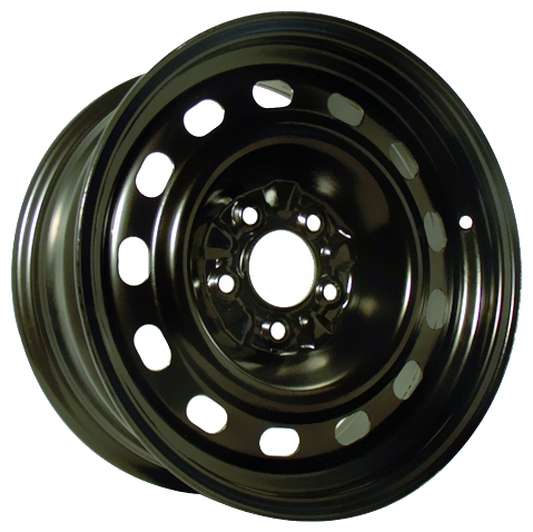 RSSW - Steel - Black - Black - 16" x 7", 12 Offset, 5x114.3 (Bolt Pattern), 70.5mm HUB
